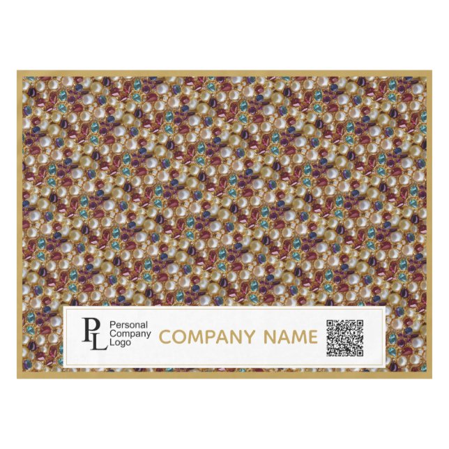 Jewelry Market Stall Promotional Craft Fair Bling Tablecloth (Front (Horizontal))