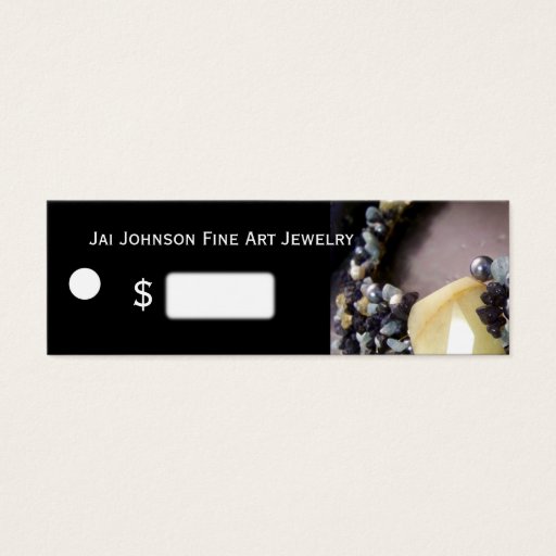 Customizable Jewelry Merchandise Price Tags Business Card Templates