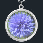 Jewelry - Necklace - Cornflower Blue Bachelors Btn<br><div class="desc">The beauty of flowers never ceases to amaze, but this little bloom carries astounding "bang for the buck". Only slightly larger than a fifty-cent piece, it has been photographed up close and enlarged to breath-taking detail. The center is reminiscent of a sea anemone, with translucent tendrils stretching and curling outward....</div>