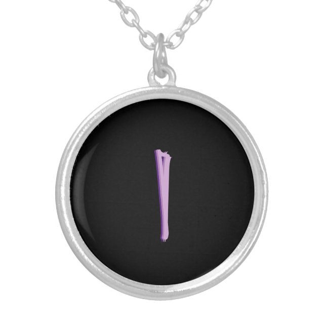 JEWELRY NECKLACE INITIAL ART AND DESIGN (Front)