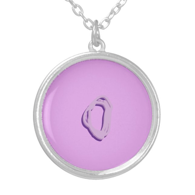 JEWELRY NECKLACE INITIAL ART AND DESIGN (Front)