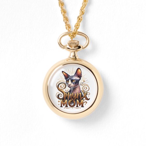 Jewelry Necklace Watch   Sphynx Cat Mom Mum Gift