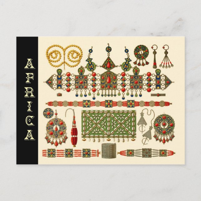 Jewelry of The Kabyle People in Algeria Postcard (Front)