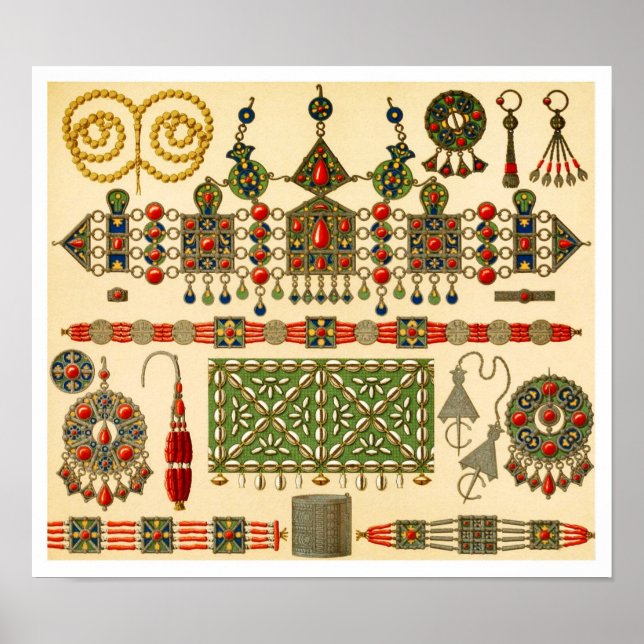 Jewelry of The Kabyle People in Algeria Poster (Front)