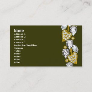 Jewelry-Olive green Business Card