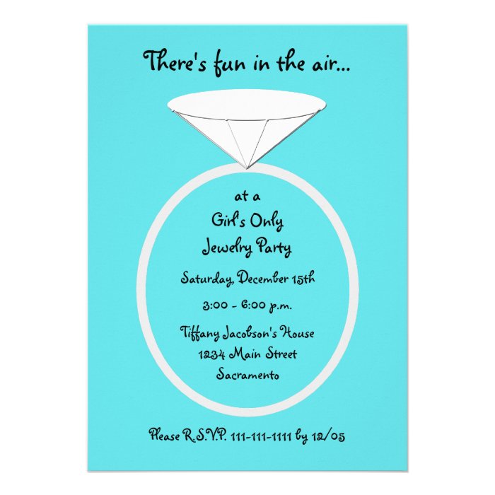 Jewelry Party Invitation Template