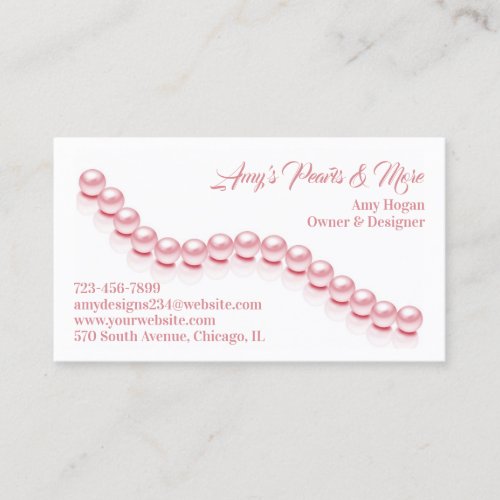 Jewelry Pearl Business Card