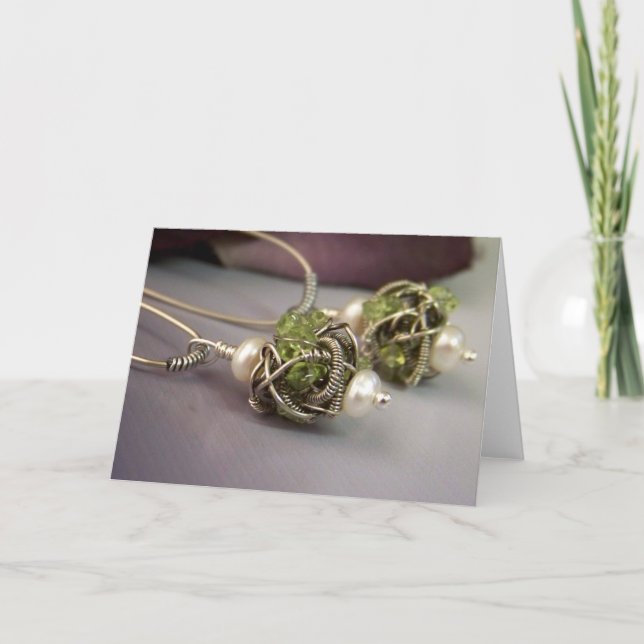 Jewelry Photo Greeting Card (Front)