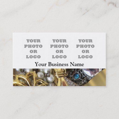 Jewelry  photo logo template business card