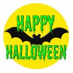 Jewelry - Pin - Batty "Happy Halloween" Cutout<br><div class="desc">Made of acrylic with a metal back pin, this terrific graphic makes a spectacularly bold holiday accessory. Cut to the shape of the design, it's a unique piece of jewelry that can be used in the lapel or to secure a tie or scarf. Add a fabulous pop of color to...</div>