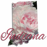 Jewelry - Pin - INDIANA Cutout<br><div class="desc">True to its motto, "Cross Roads of America" Indiana has more miles of Interstate Highway per square mile than any other state. The Indiana state Motto, can be traced back to the early 1800s. In the early years river traffic, especially along the Ohio, was a major means of transportation. At...</div>