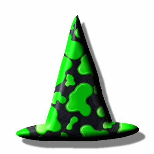 Jewelry _ Pin _ Witchs Hat Green Slime Statuette