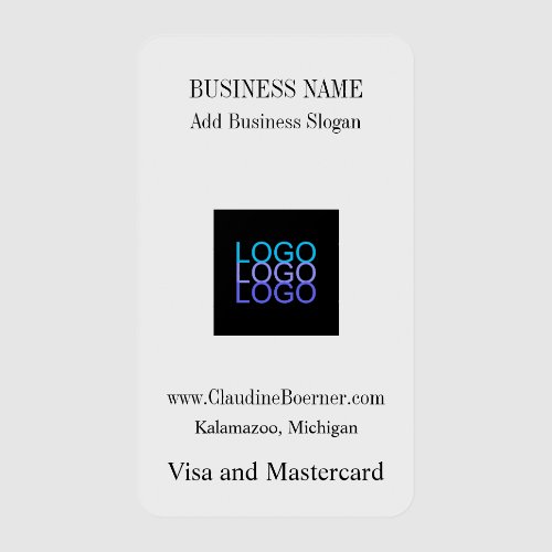 Jewelry Plastic Earring Cards Business Artist Clear Business Cards