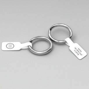 Jewelry Price Tag Business Logo Barbell Fold over Sticker