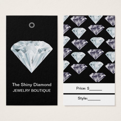 Jewelry Price Tags Diamond Custom No Barcode