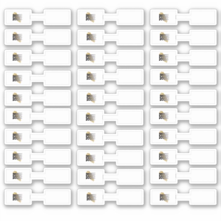 Jewelry Price Tags White Logo 30 Sticker Zazzle