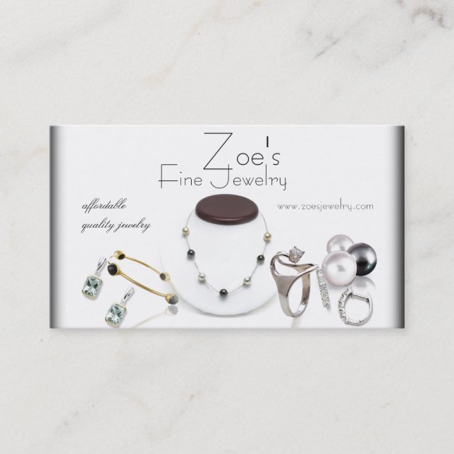 jewelry retail business card (Front)