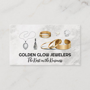 Jewelry   Rings Necklaces Gold Diamond Pearls Business Card
