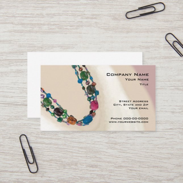 Jewelry Sales Business Card (Front/Back In Situ)