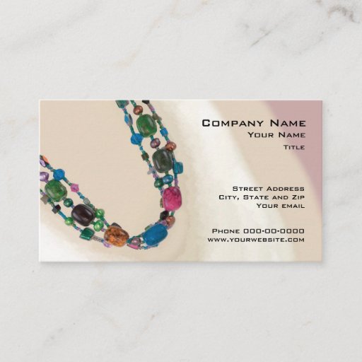 Customizable Jewelry Sales Business Card