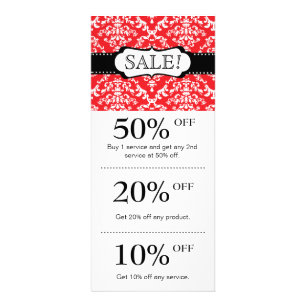 Jewelry / Salon Christmas Card Loyalty Damask