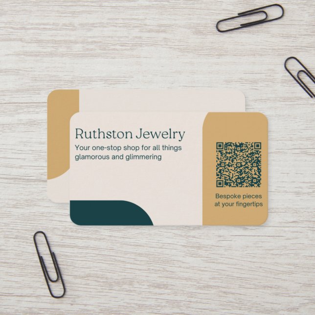 Jewelry Store Business Card (Front/Back In Situ)