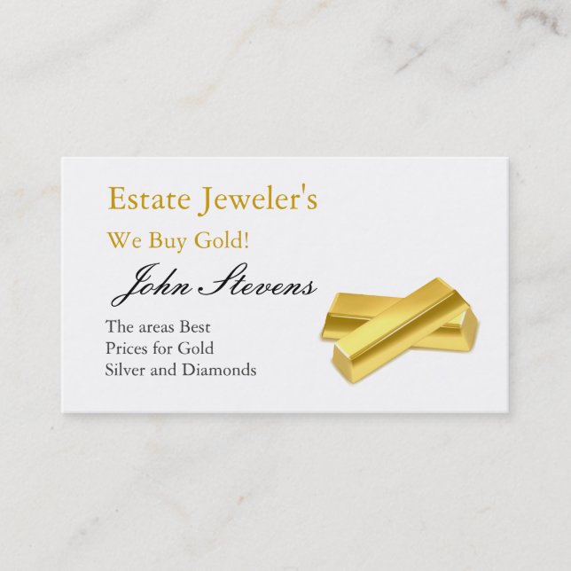 Jewelry Store Business Card (Front)