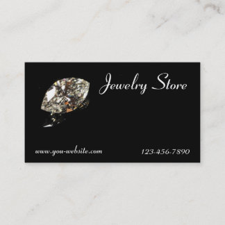 Jewelry Store Diamond Business Card