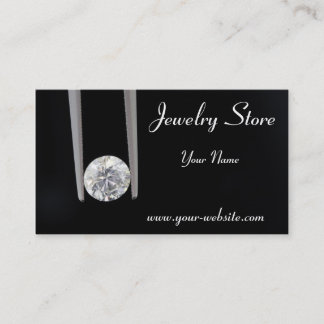 Jewelry Store One Carat Diamond Business Card