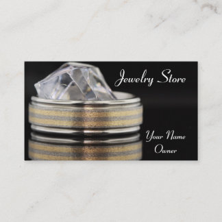 Jewelry Store Wedding Band Business Card