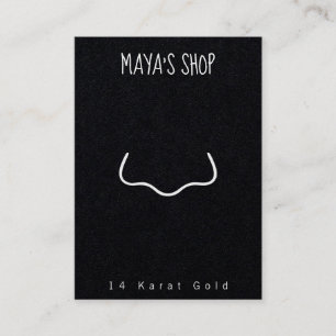 Jewelry stud display card