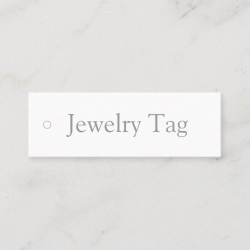 Jewelry Tag
