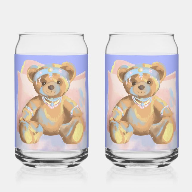 Jewelry Teddy Soda Glass (Front)