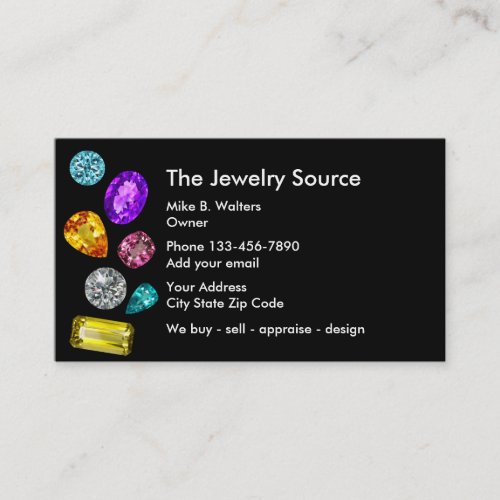 Jewelry Theme Business Profile Cards Template