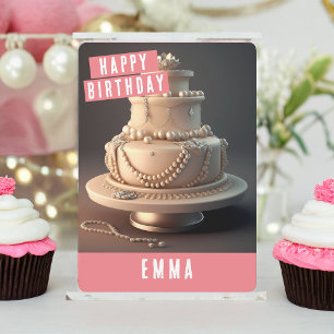 Jewelry themed Birthday Card