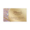 Jewelry Zebra Business Card Sparkle Pink Gold