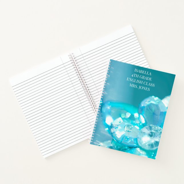 Jewels blue class student  notebook (Inside)