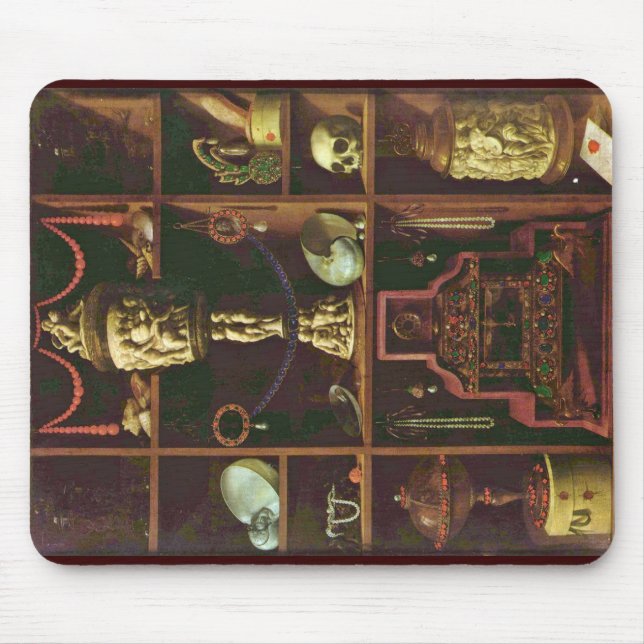 Jewels Cabinet By Johann Georg Hainz (Best Quality Mouse Pad (Front)