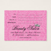 Jewels Crown Zebra leopard Lace Pink Appointment (Back)