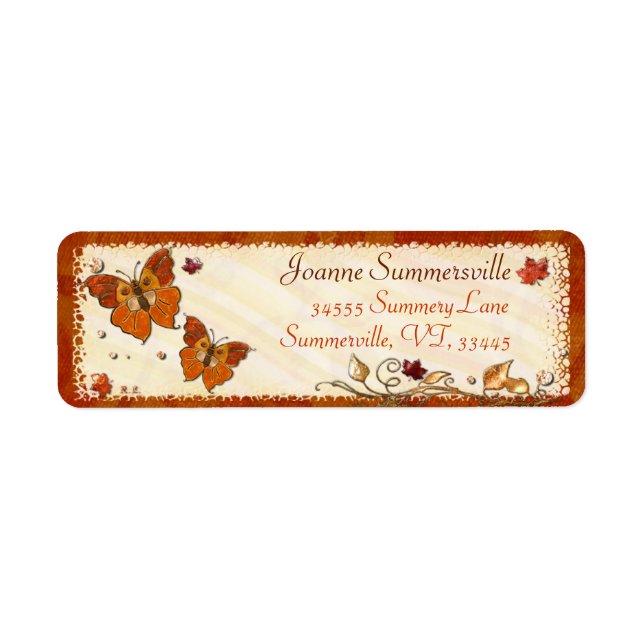 Jewels of Autumn Label (Front)