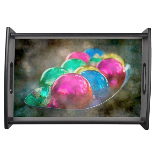 Jewels of the Forest Christmas Ornaments Serving Tray