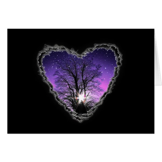 Jewels of the Sky Valentine Romance Love Card (Front Horizontal)
