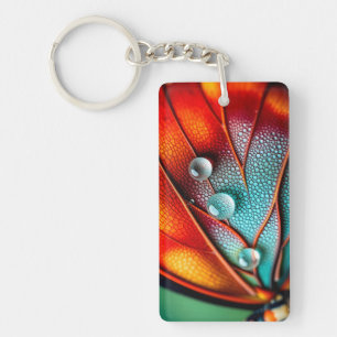 Jewels on a Fiery Wing Keychain