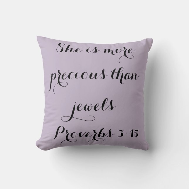 Jewels-Pillow Throw Pillow (Front)