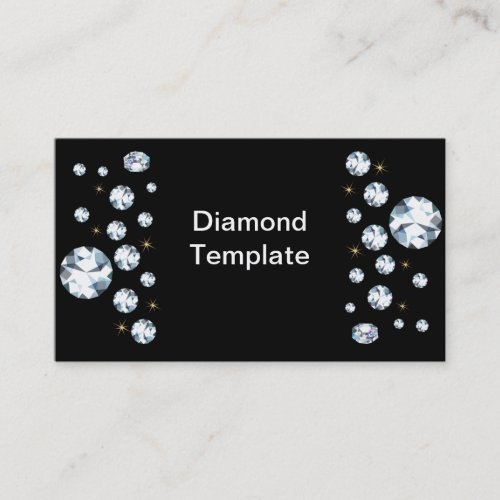 Jewels Rhinestone Diamond Business Cards