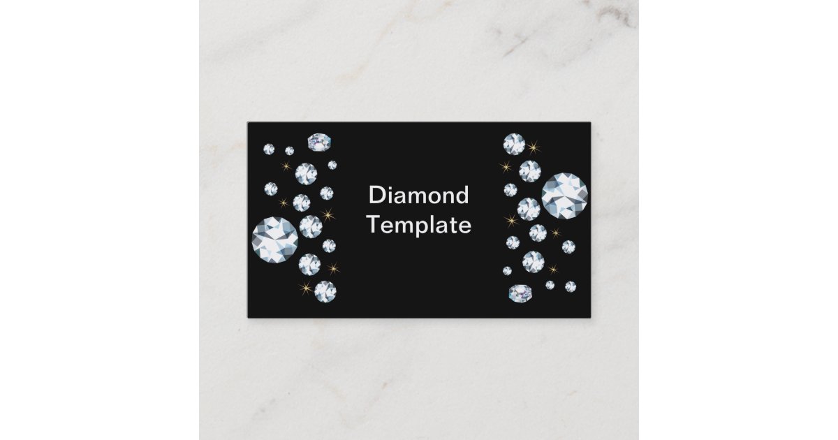 Jewels Rhinestone Diamond Business Cards | Zazzle