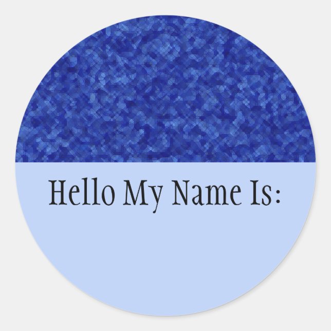 Jewels - Sapphire Name Badge Sticker (Front)