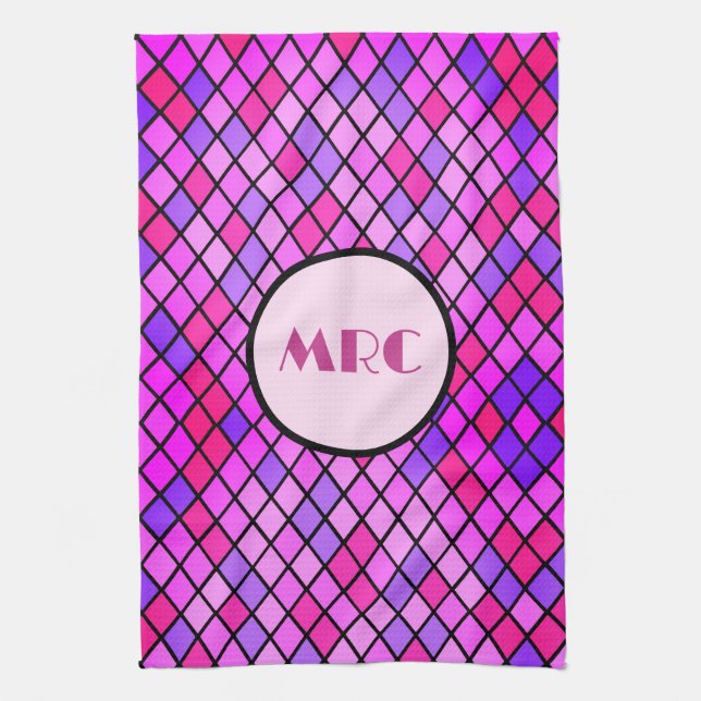 Jeweltone Diamonds Kitchen Towel (Vertical)