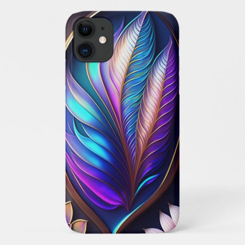 Jeweltone FeatherLeaf Design iPhone 11 Case