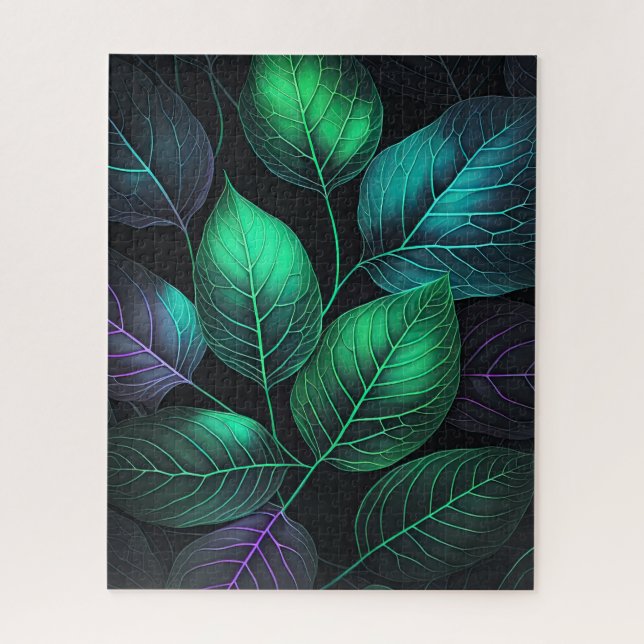 Jeweltone Leaves Jigsaw Puzzle (Vertical)
